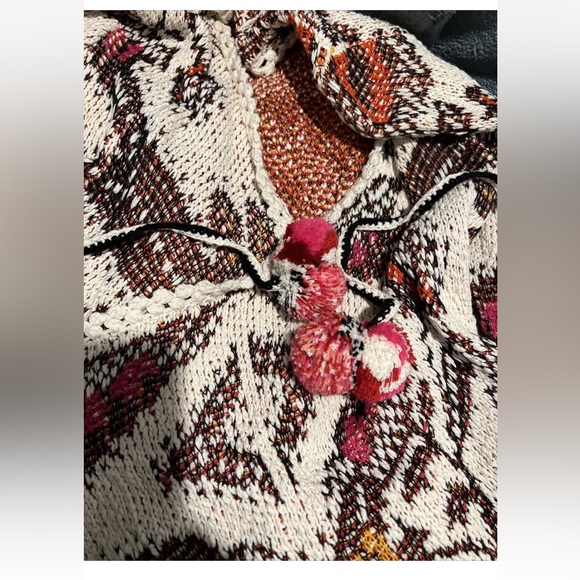 Moth For Anthropologie Pleiades Cardigan w Pom Pom Sash - Small - Picture 6 of 6